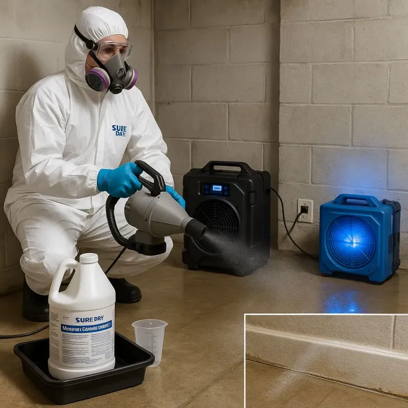 Sanitization and Odor Removal process in Western Lake, TX