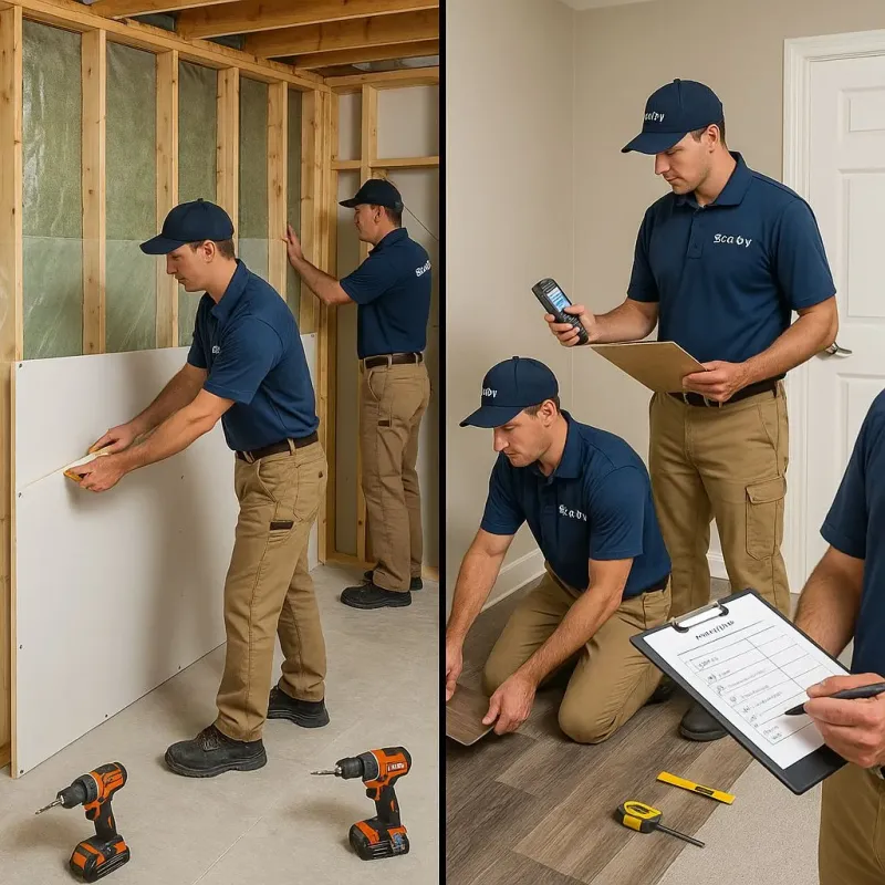 Repairs and Reconstruction process in Western Lake, TX